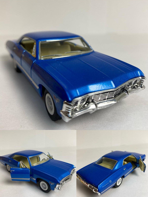 ,metal Oyuncak Araba 1957 Chevrolet Impala Çek Bırak 1:36 Ölçek 12 Cm Model Araba
