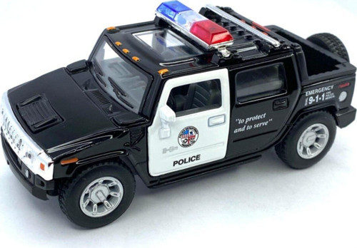 2005 Hummer H2 Sut (police) - Çek Bırak 5inch. Lisanslı Model Araba, Oyuncak Araba 1:40