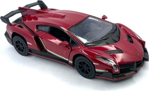 Lamborghini Veneno Çek Bırak 5inch. Lisanslı Model Araba, Oyuncak Araba 1:36 Ölçek