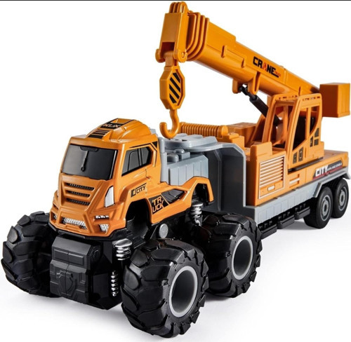 Çocuk Vinç İnşaat Araçları Metal Araba ile 360 Derece dönebilen Kabin ve Metal kamyon