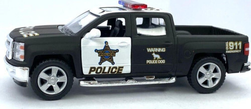 -2014 Chevrolet Silverado Polis Çek Bırak 5 Inch. Oyuncak Araba 1:46