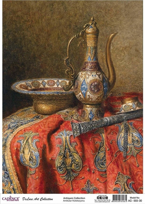 Ac 03 Antikalar Koleksiyonu Pirinç Dekopaj 30x42