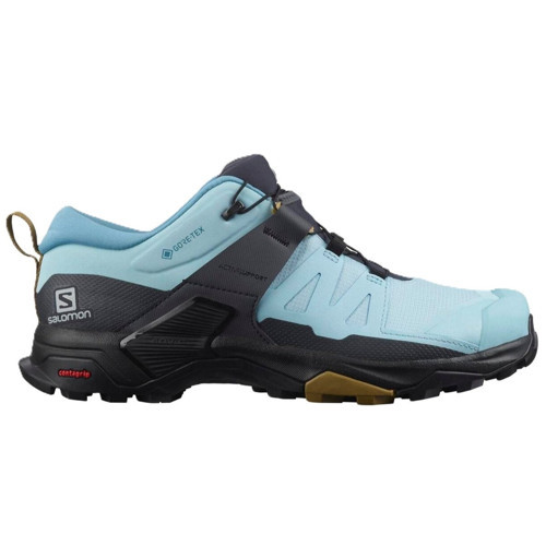 X Ultra 4 Gore Tex Womens Outdoor Shoes Su Geçirmez Nefes Alabilen Lastik Bağcıklı Kadın Outdoor Ayakkabı Mavi