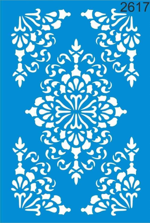 Göbek Deseni Stencıl Şablon St2617 20x30 Cm