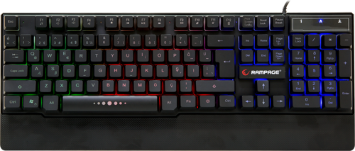KB-R66 Bubble USB Gökkuşağı Aydınlatmalı Multimedya Klavye