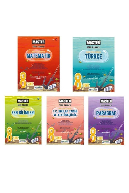 Okyanus 8. Sınıf Lgs Master Tüm Dersler Soru Bankası Seti LGS