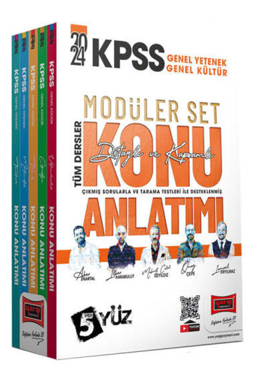 Yargı Yayınları Kpss 5Yüz Ekibi Gk-Gy Tüm Dersler Konu Anlatımlı Modüler Set