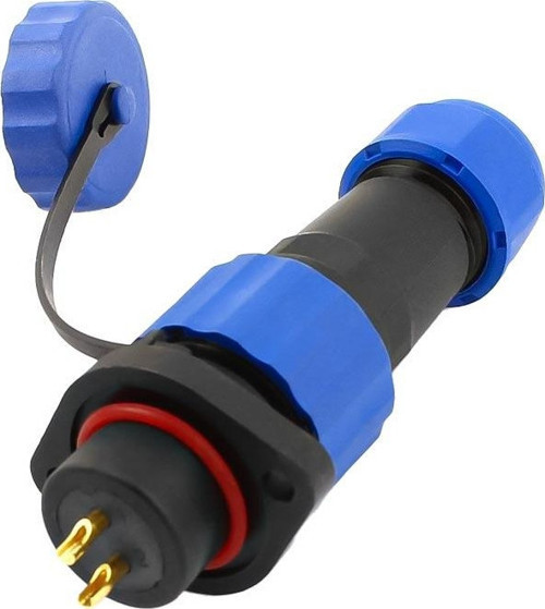 SD16 SU GEÇİRMEZ 2 PİN 16 MM KONNEKTÖR (FİŞ-SOKET/ERKEK-DİŞİ)