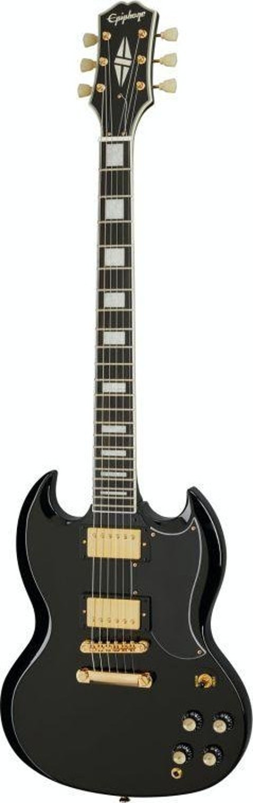 SG Custom Elektro Gitar (Siyah)