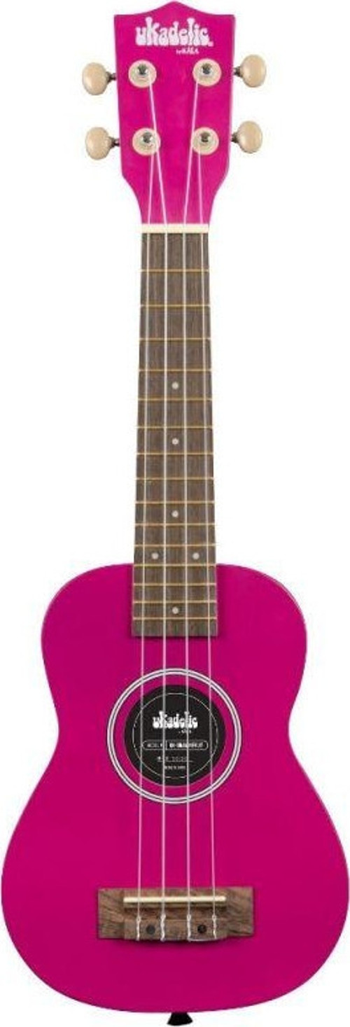 Ukadelic Soprano Ukulele (Dragon Fruit)