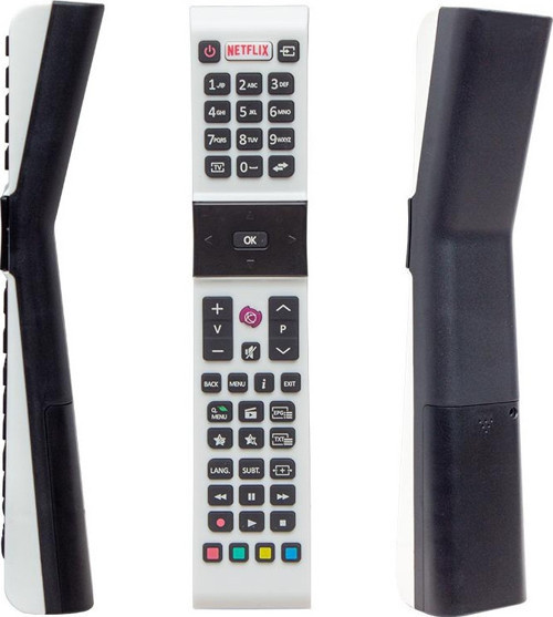KL PROFİLO RCA49130 JVC-VESTEL-SANYO NETFLIX TUŞLU BEYAZ YAZISIZ LCD LED TV KUMANDA