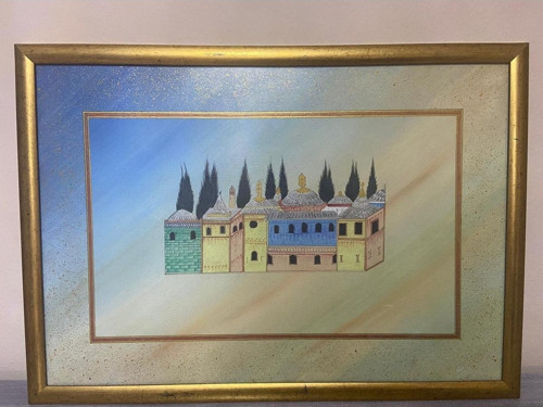 El Boyaması Minyatür Saray Tablosu (reprodüksiyon)