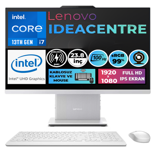 IdeaCentre 24IRH9 i7-13620H 16GB 1TB SSD 23.8" FHD Freedos 100Hz All In One Pc F0HN0056TR 002