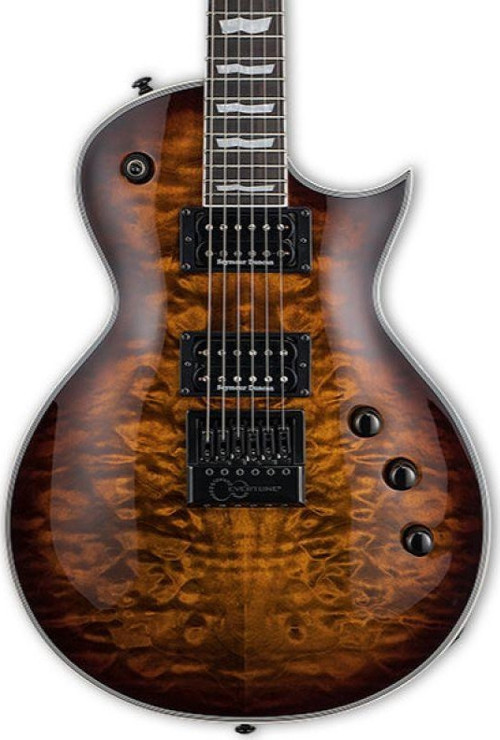 EC-1000 Evertune Dark Brown Sunburst Elektro Gitar