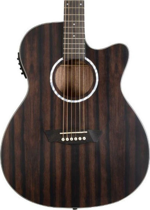 DFEACE Deep Forest Ebony Ace Elektro Akustik Gitar