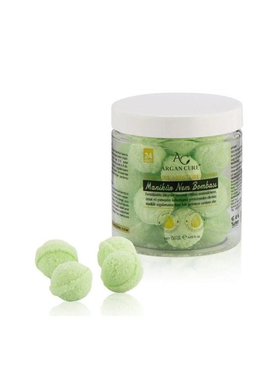 Argan ve Badem Yağlı Manikür Nem Bombası 24'lü Paket Yeşil