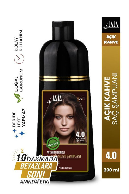 Vitamin İçerikli Saç Pigment Şampuanı Unisex 300 Ml 4.0 Açık Kahve
