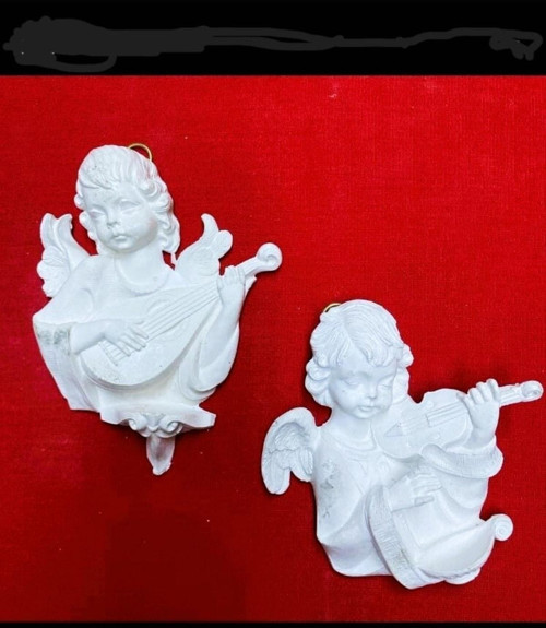 Ham Polyester Kemancı Ve Udimelek Obje14x19cm