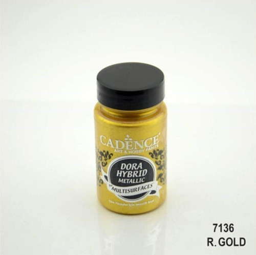 7136 R.altın Dora Hybrid Metallic Akrilik Boya 90 ml
