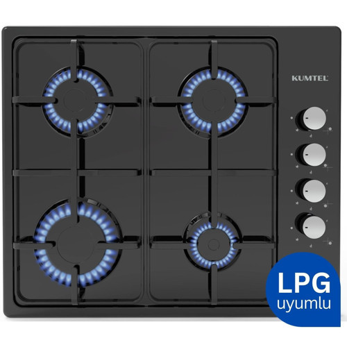 Emaye Set Üstü Siyah Ocak (KO-420F) (LPG)