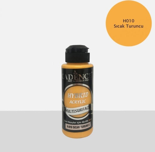 Sıcak Turuncu Multisurface Akrilik Boya H010 - 120 Ml