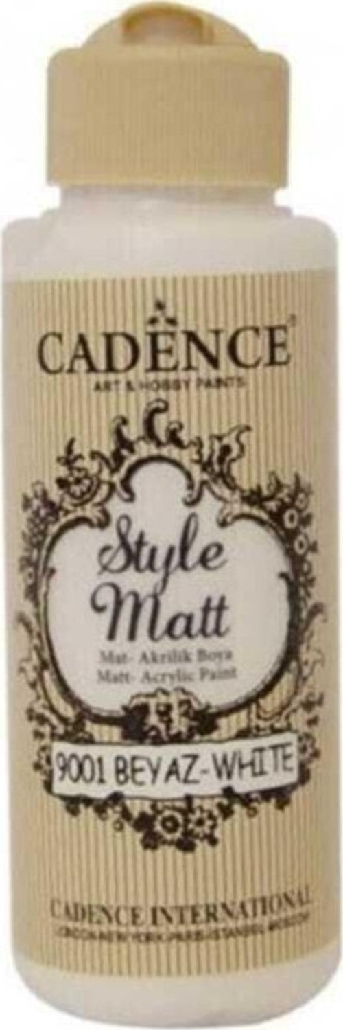 Style Matt Akrilik Boya 120 ml - Beyaz 9001