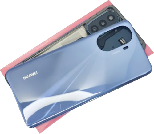 Huawei Nova Y70 Kasa Ekran Çıtası Arka Pil Batarya Kapağı Mavi