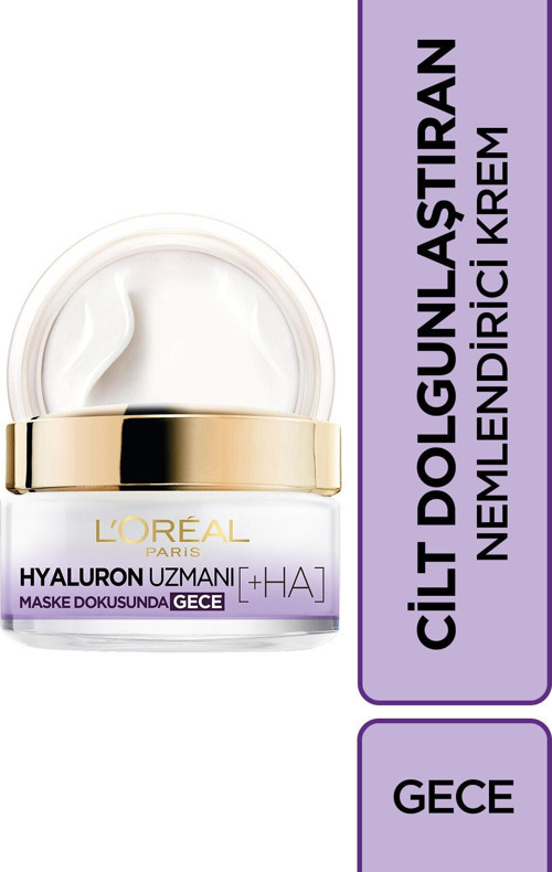 Hyaluron Uzmanı Cilt Dolgunlaştıran Nemlendirici Gece Kremi- Hyaluronik Asit