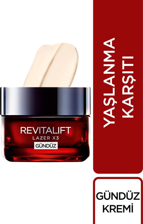 Revitalift Lazer X3 Yoğun Yaşlanma Karşıtı Gündüz Bakım Kremi 40-60 yaş