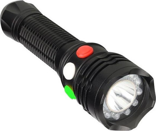 ŞARJ EDİLEBİLİR 3 WATT 3 RENKLİ LEDLİ EL FENERİ