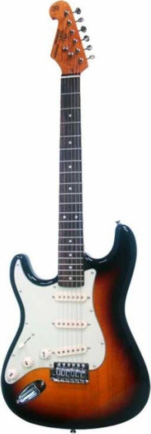 Stratocaster Solak Elektro Gitar (3-Tone Sunburst)