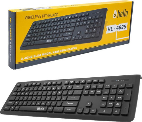 HELLO HL-4625 2.4GHZ SLIM KASA KABLOSUZ KLAVYE