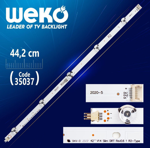 42 V14 SLİM DRT REV0.6 1 R2-TYPE 6916L 1685A / 6916L 1685B - 44.2 CM 5 LEDLİ - (WK-817)