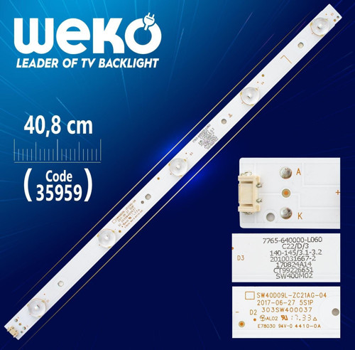 SW40D09L-ZC21AG-04 5 LEDLİ 40.8 CM