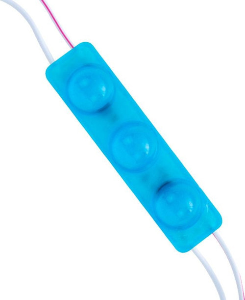 MODÜL LED 12V 1.5W MAVİ YANIP SÖNEN PARLAK TEK RENK 2835 69X16 MM IP65 160-180LM 160 DERECE