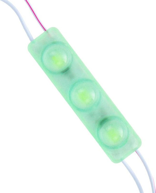 MODÜL LED 12V 1.5W YEŞİL YANIP SÖNEN PARLAK TEK RENK 2835 69X16 MM IP65 160-180LM 160 DERECE