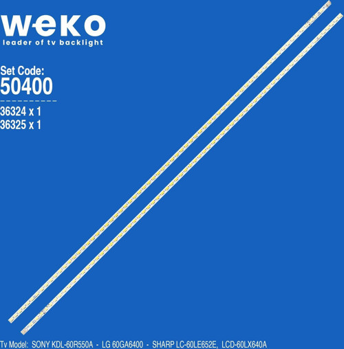 WKSET-5400 36324X1 36325X1 LG INNOTEK 60INCH 7030PKG 68EA 2 ADET LED BAR (68LED)