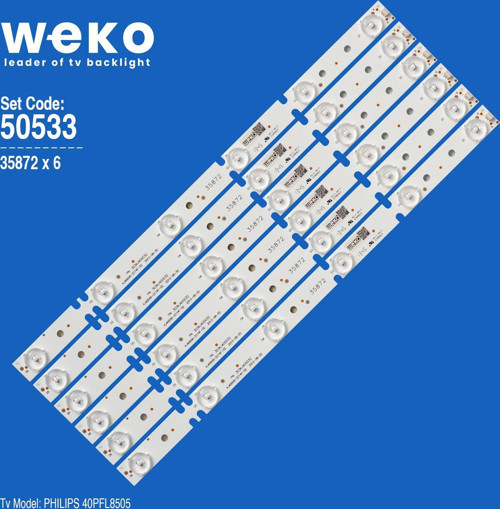 WKSET-5533 35872X6 KJ40D06-ZC14F-02 6 ADET LED BAR
