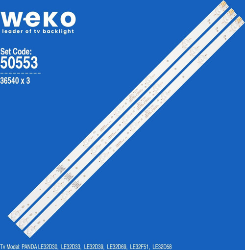 WKSET-5553 36540X3 0Y32D07-ZC14F-03 303WY315035 3 ADET LEDBAR