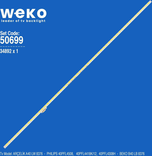 WKSET-5699 34892X1 SAMSUNG 2013SLS40 7030NNB CHA 2D MB7 54 REV1.0 1 ADET LED BAR (54LED)