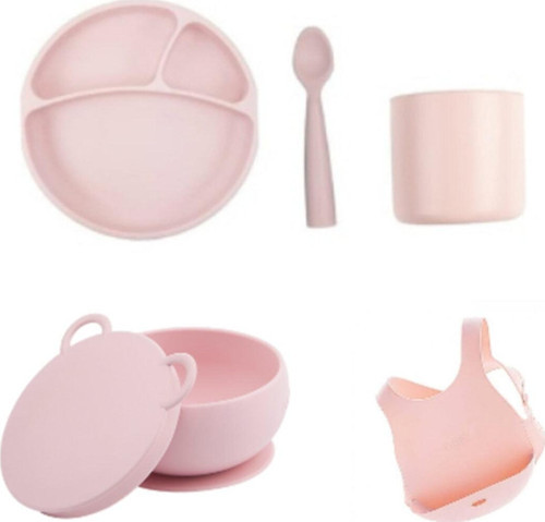 5 Parça Pembe Silikon Set