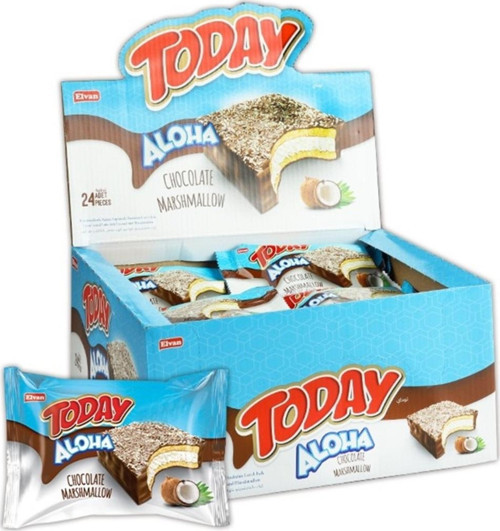 Aloha Hindistan Cevizli Marshmallowlu 35 Gr 24 Adet (1 Kutu)