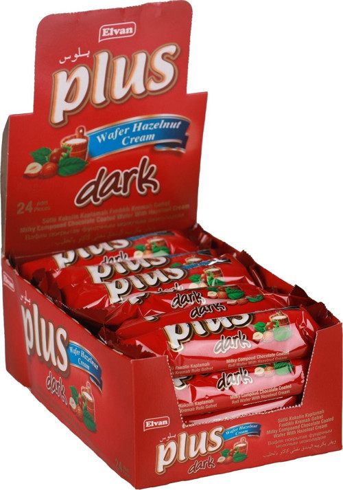 Plus Dark Gofret 13 gr. 24Lü (1 Paket)