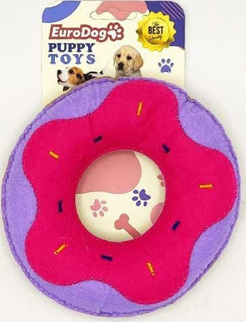 Puppy Pet Toys Lila Donut