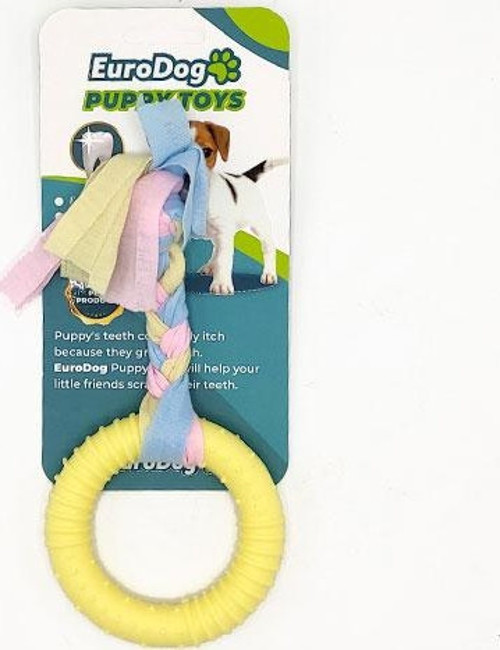 Puppy Toys Sarı Halka Diş Kaşıma Oyuncağı