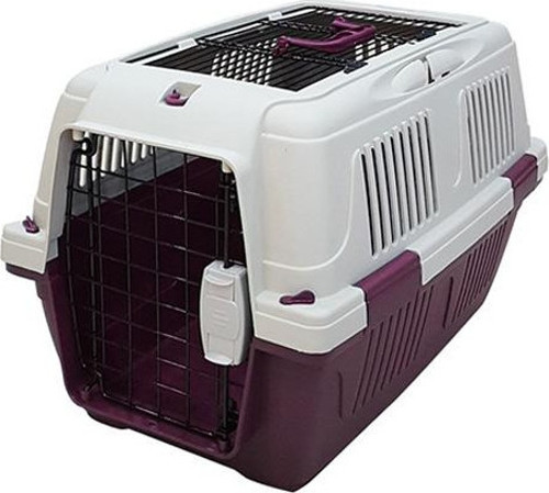 CD3 Üstten Açılabilir Kedi-Köpek Taşıma Çantası Bordo 57x37x35cm