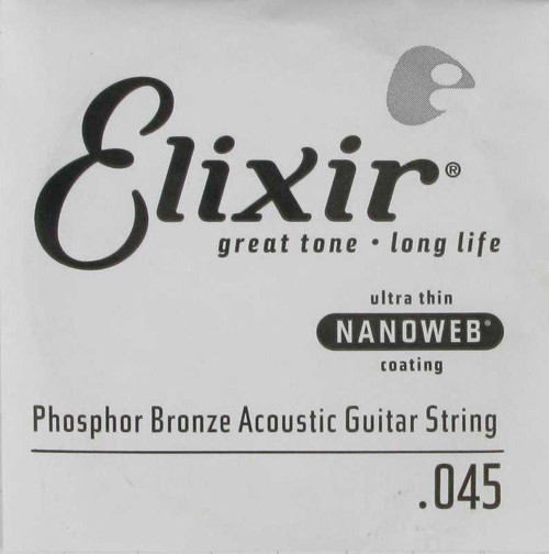 14145 Nanoweb Phosphor Bronze Tek Akustik Gitar Teli (45)