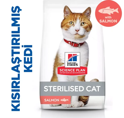 Somon Balıklı Kısırlaştırılmış Kedi Maması 3 Kg