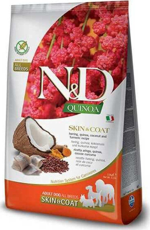 Quinoa Skin Coat Ringa Balığı Yetişkin Köpek Maması 7 Kg