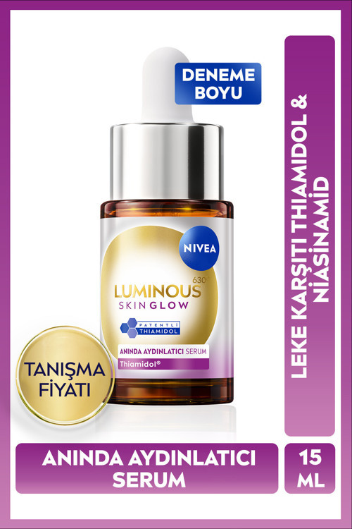 Luminous630 Skin Glow Anında Aydınlatıcı Serum 15ml, Eşit Cilt Tonu, Thiamidol, Niasinamid, AloeVera